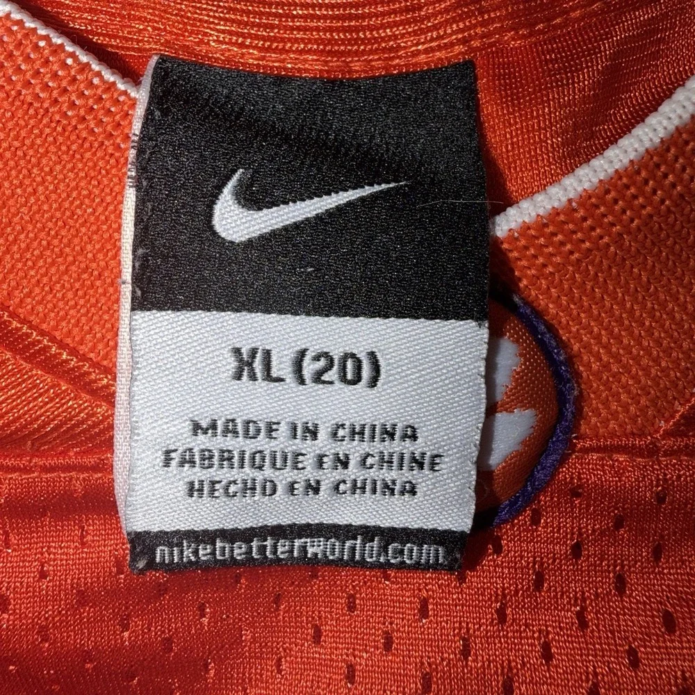 Nike Clemson Tigers #10 Football Jersey Kids Size XL‎ (20) Orange White Paw